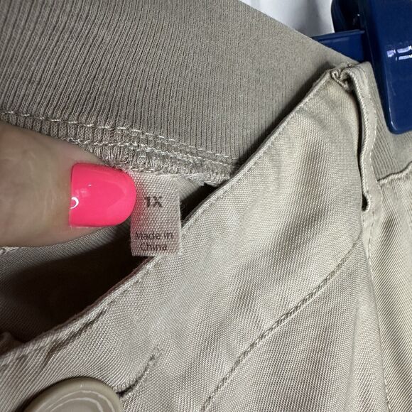 Soft Surroundings Cargo Shorts Taupe Khaki Tan Weightless Blend Cuffed 1x - Picture 6 of 12